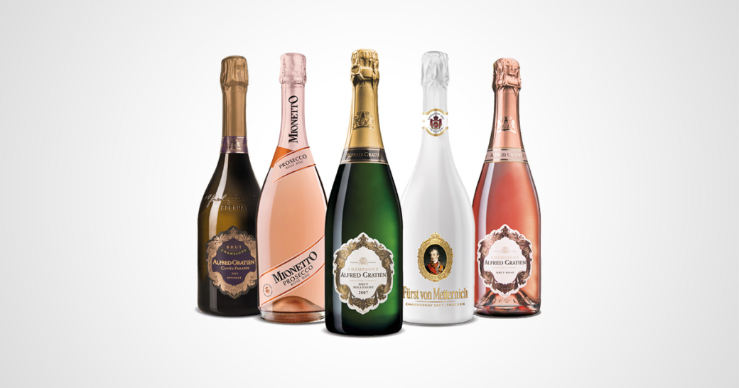 11 Mal Gold plus Best of Show Champagne und Best of Show Prosecco Rosé in  retail markets für Henkell Freixenet