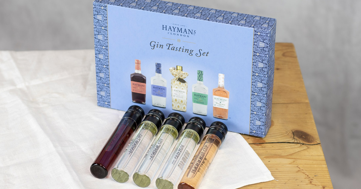 Taste sofort England: Hayman\'s Set Gin verfügbar ab of Tasting