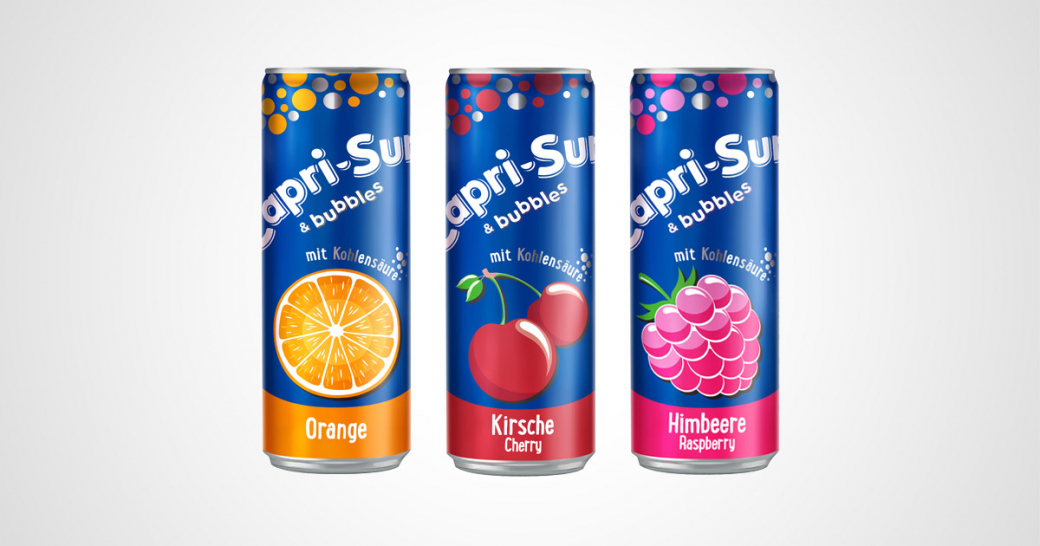 Orange, Capri-Sun Bubbles, 330 ml Can