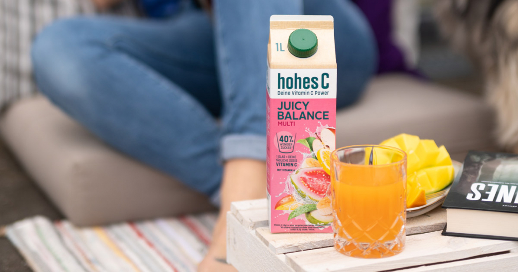 hohes C präsentiert neue Produktrange Juicy Balance