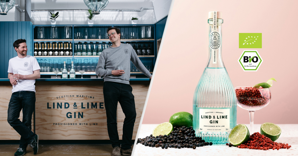 Lind & Lime Bio-Zertifizierung und Gründer über Fletcher Stirling Patrick Gin: die Ian