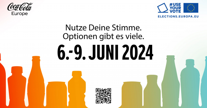 #useyourvote: Coca-cola Engagiert Sich Für Die Europawahl 2024