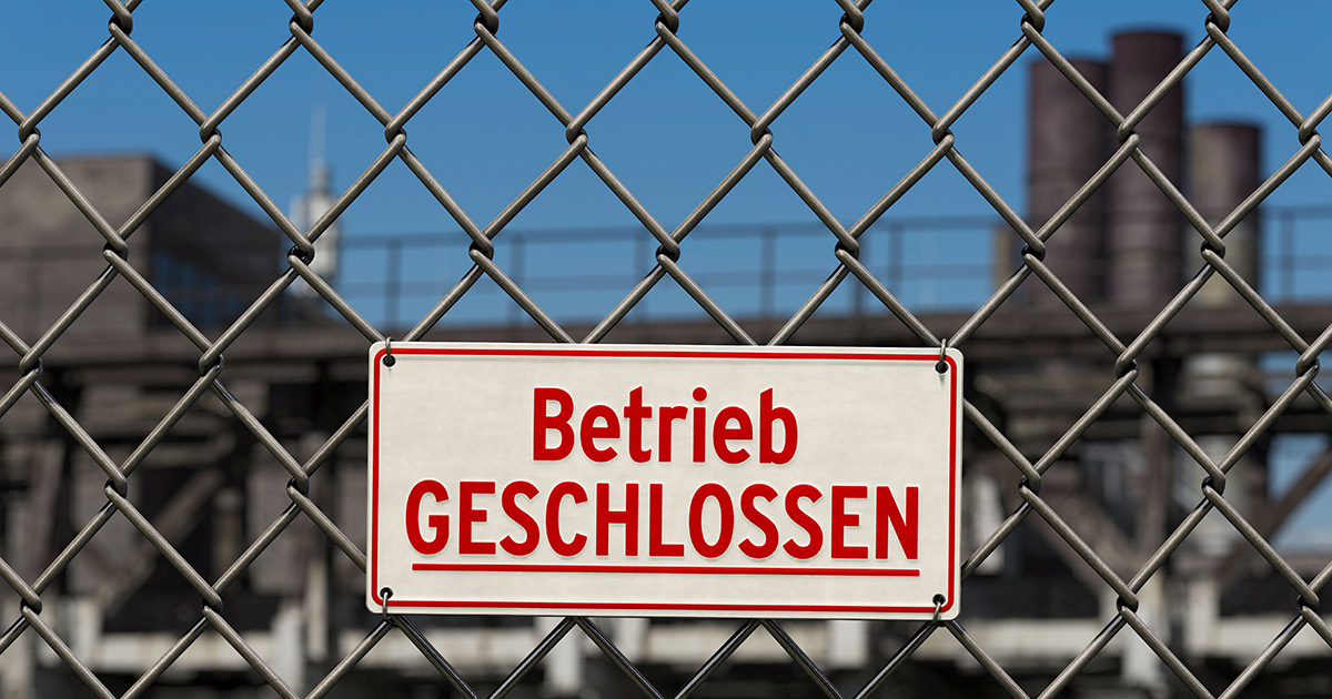 Betrieb geschlossen