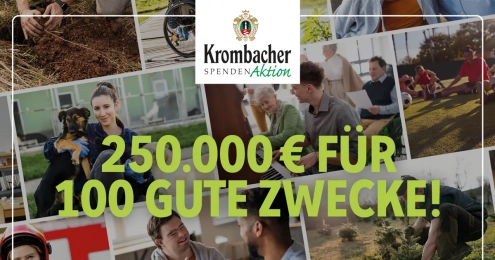 krombacher spendenaktion