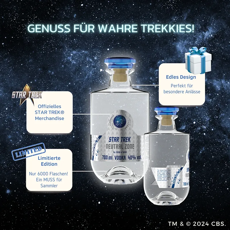 V-SINNE Star Trek Neutral Zone Vodka Details