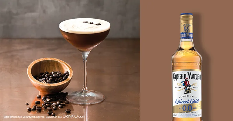 Captain Morgan 0.0% alkoholfreier Espresso Martini