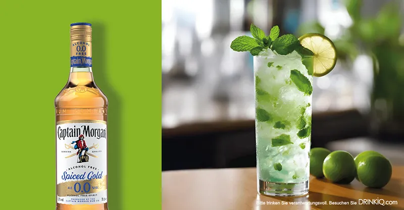 Captain Morgan 0.0% alkoholfreier Mojito