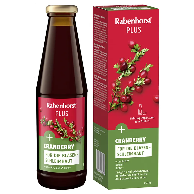 Rabenhorst Cranberry Plus Flasche