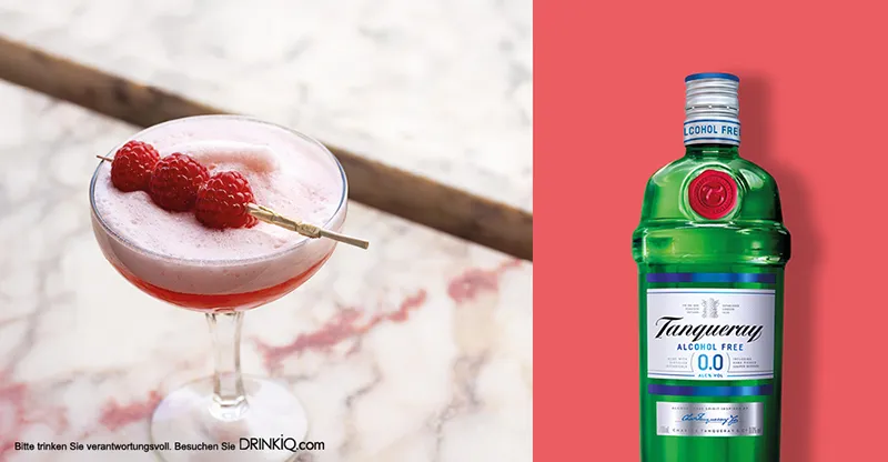 Tanqueray 0.0% alkoholfreier Clover Club