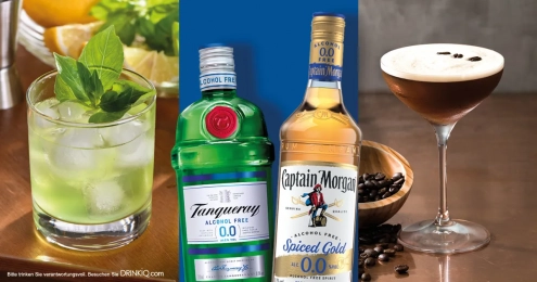 Tanqueray alkoholfrei und Captain Morgen alkoholfrei