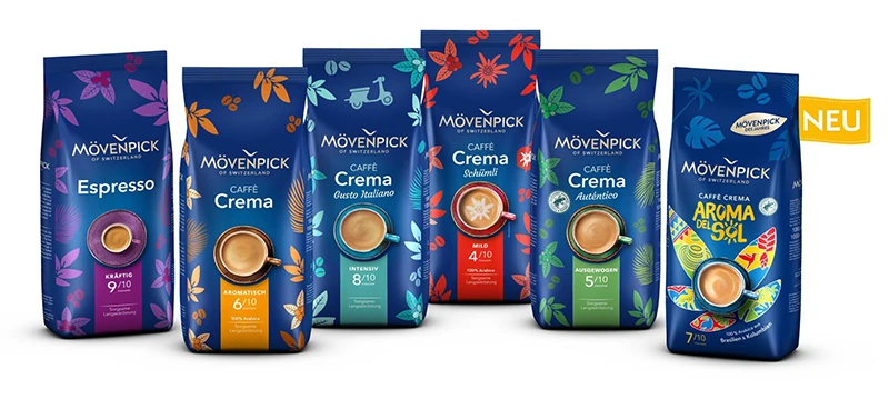 mövenpick crema sortiment